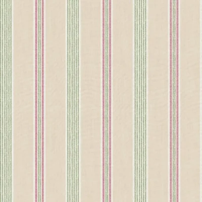 วอลเปเปอร์ลายทาง สีครีมสลับสีเขียวชมพู No.84070