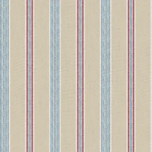 วอลเปเปอร์ลายทาง สีน้ำตาลสลับสีน้ำเงินแดง No.84071