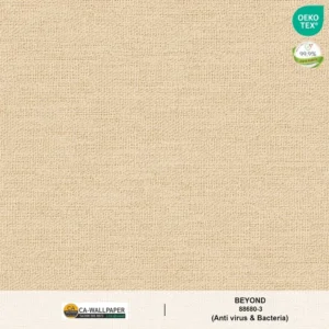 วอลเปเปอร์สีพื้นครีมเบจ แท็กเจอร์ผ้าทวีต No.88680-3