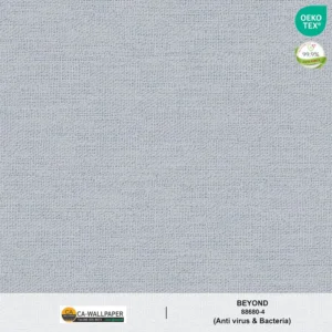 วอลเปเปอร์สีพื้นฟ้า กลิตเตอร์เงิน เท็กเจอร์ผ้าทวิต No.88680-4