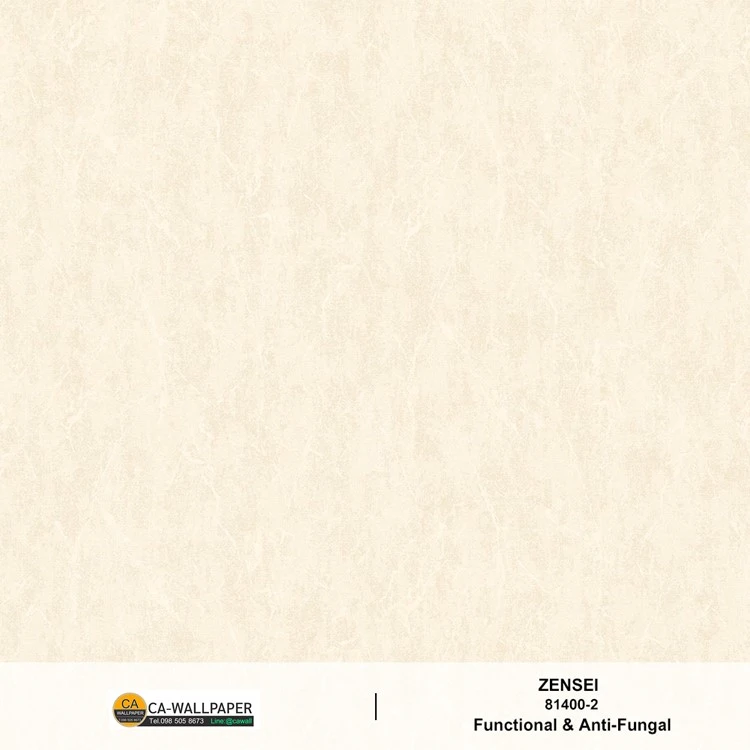 วอลเปเปอร์สีครีม มีเท็กเจอร์ผิวสัมผัส 81400-2