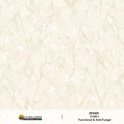 วอลเปเปอร์ลายหินอ่อน Luxury สีครีม 81408-2