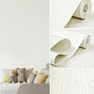 วอลเปเปอร์สีขาวประกายเงิน มีกลิตเตอร์ No.SL3825