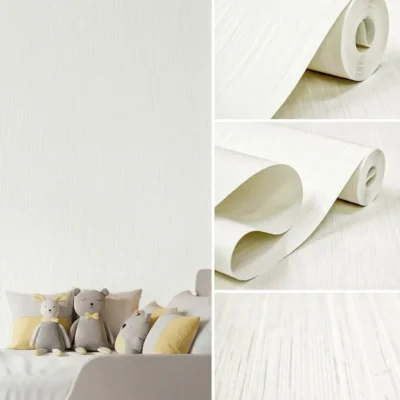 วอลเปเปอร์สีขาวประกายเงิน มีกลิตเตอร์ No.SL3825