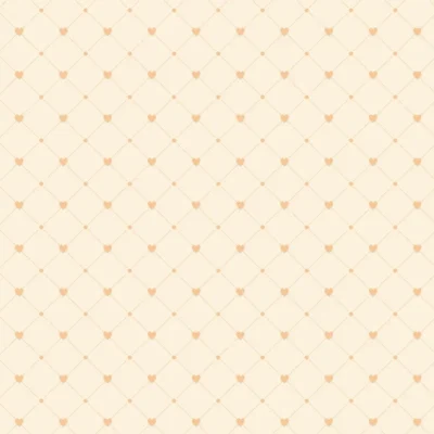 วอลเปเปอร์ลายหัวใจ พื้นสีครีม No.88435-2