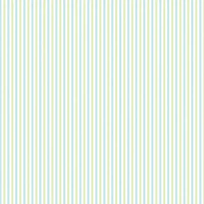 วอลเปเปอร์ลายทางเล็ก สีเขียวขาวฟ้า NO.88442-1